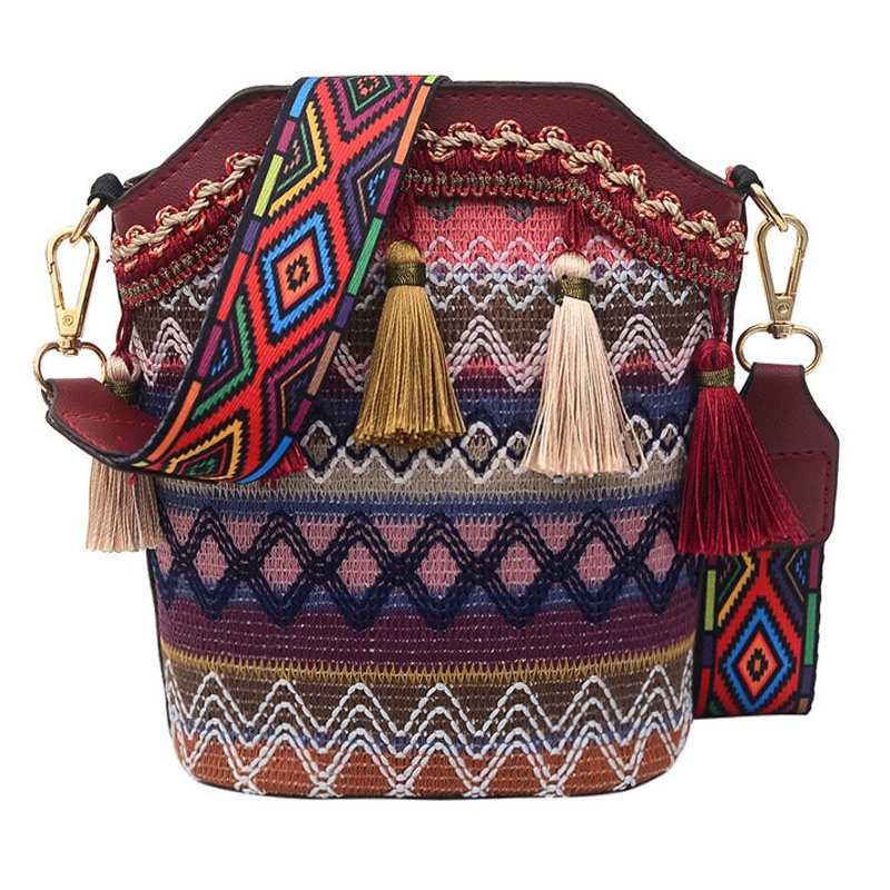 Túi Xách Đan Lát Phong Cách Bohemian Thời Trang Cho Nữ