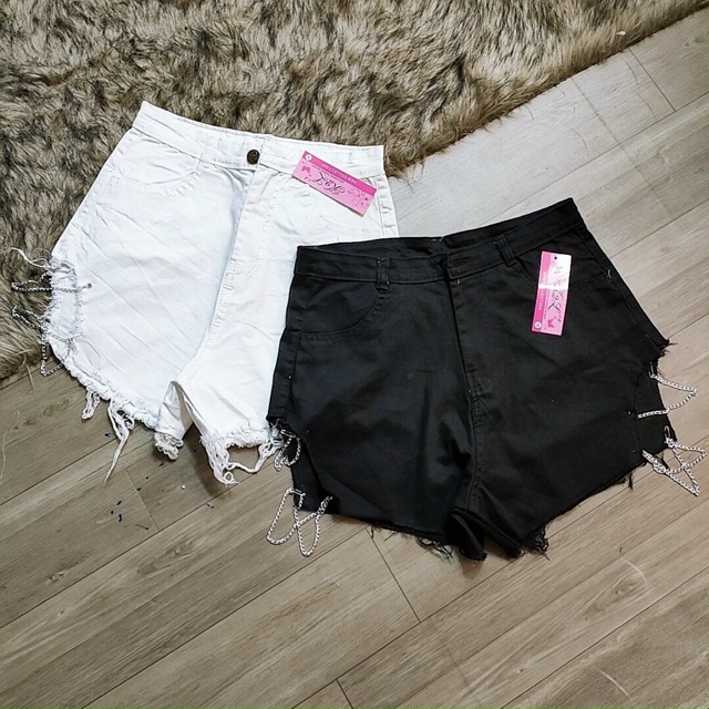 QUẦN SHORT KAKI CẠP CAO DÂY XÍCH KIỂU BÊN HÔNG MẪU MỚI