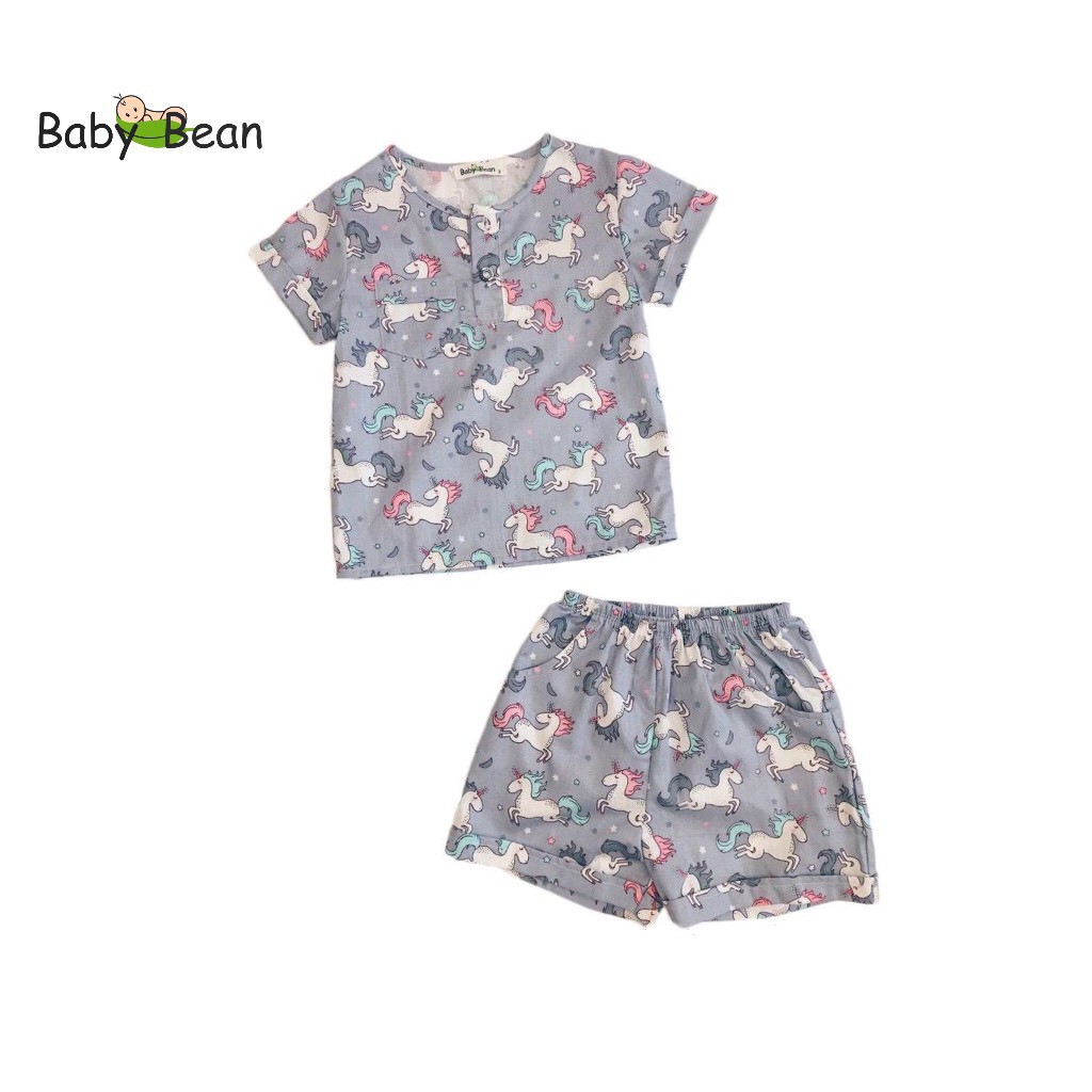 [MÃ THƯƠNG HIỆU YÊU THÍCH Voucher giảm 10%] Đồ Bộ Cotton in hình ngựa Pony, Thỏ &amp; Mèo Bé Trai BabyBean