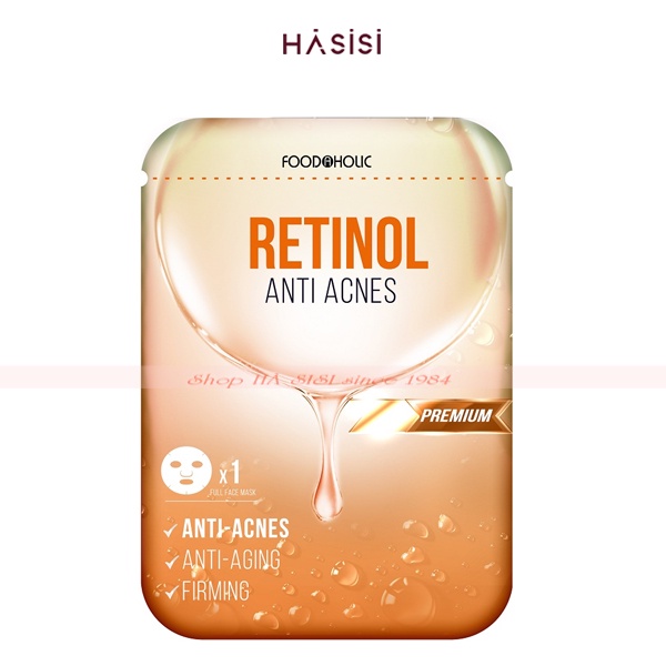 Mặt Nạ Giảm Mụn FOODAHOLIC - Retinol Anti Acnes Mask 23ml