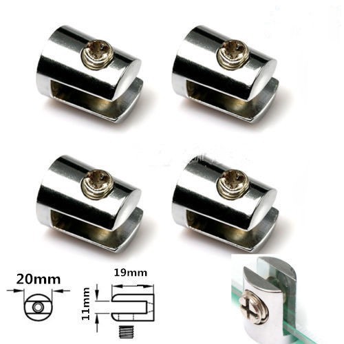 Set 4 Kẹp Giữ Kính Mạ Crôm Chuyên Dụng