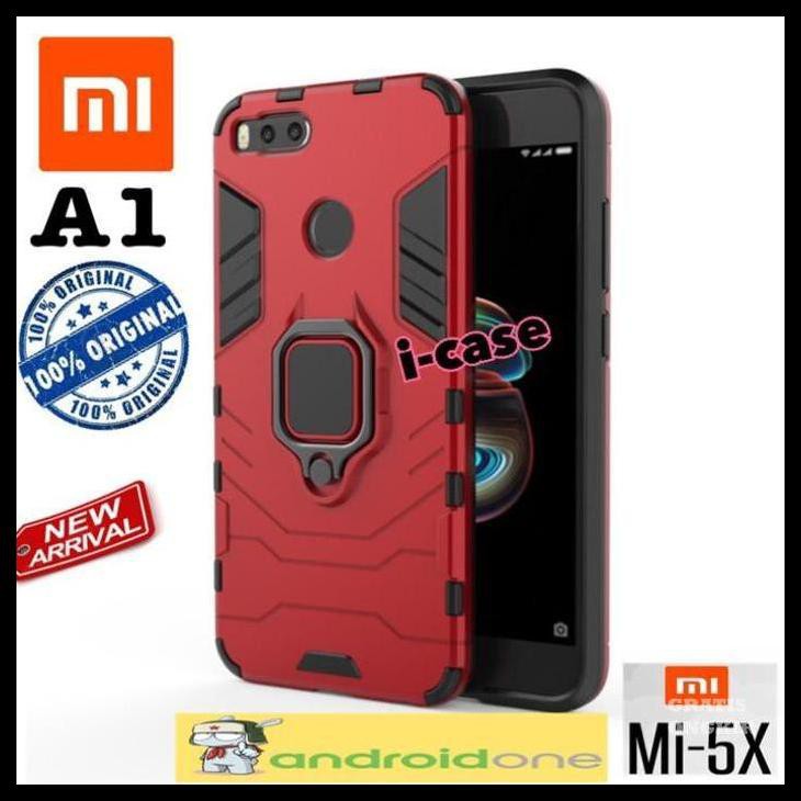 Ốp Lưng Phong Cách Iron Man Có Vòng Đỡ Cho Xiaomi Mi A1 Mi A1