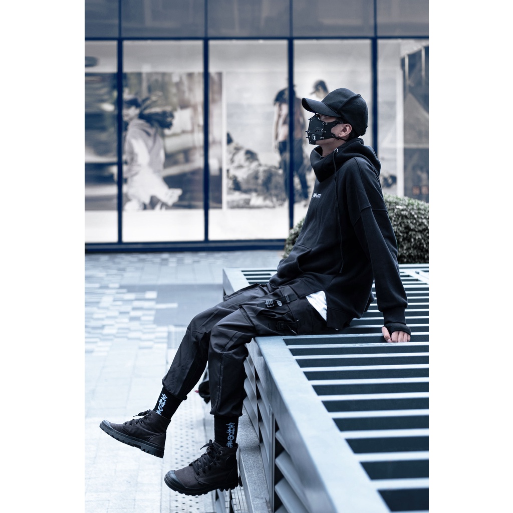 Áo Hoodie Cổ Thêu Minato - Vulcan - Ark One Oversized Nam Nữ