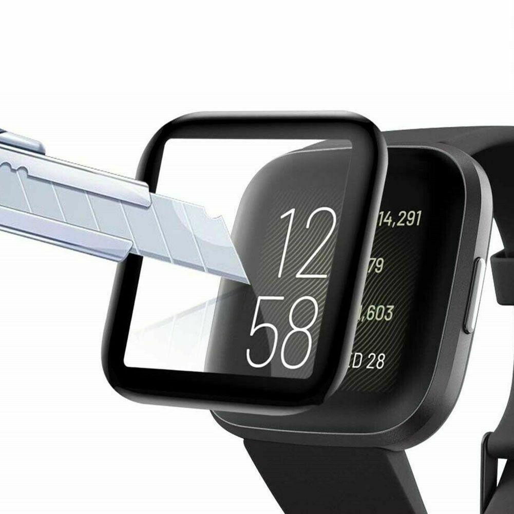 Set 2 Miếng Dán Màn Hình Cong 3d Cho Đồng Hồ Thông Minh Fitbit Versa 3