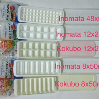 Khay trữ đồ ăn dặm, đựng đá có nắp 8,12,48 ngăn INOMATA