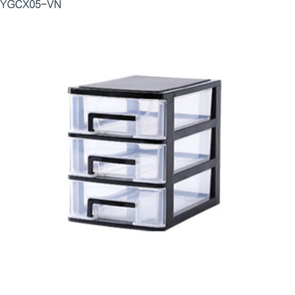 Hộp đựng đồ trang điểm trang sức bằng nhựa nhiều tầng ngăn kéo thiết kế nhỏ gọn sử dụng tại nhà văn phòng