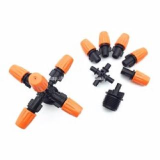 5 bộ béc tưới phun sương 5 đầu bec phun tưới lan cây cảnh rau tưới ban công