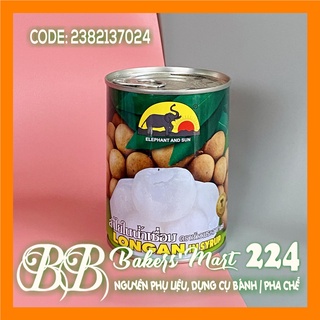 Nhãn ngâm nước đường elephant and sun thái lan - lon 565gr