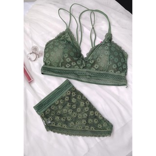 SET BRALETTE DAISY KIỂU PHÁP DÂY ĐAN CHÉO