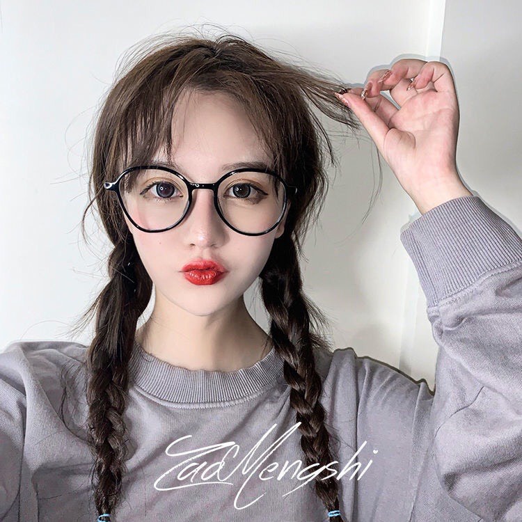 Kính gọng cận thời trang nam nữ kiểu dáng basic, mắt kính không độ phong cách Hàn Quốc HANASO 075