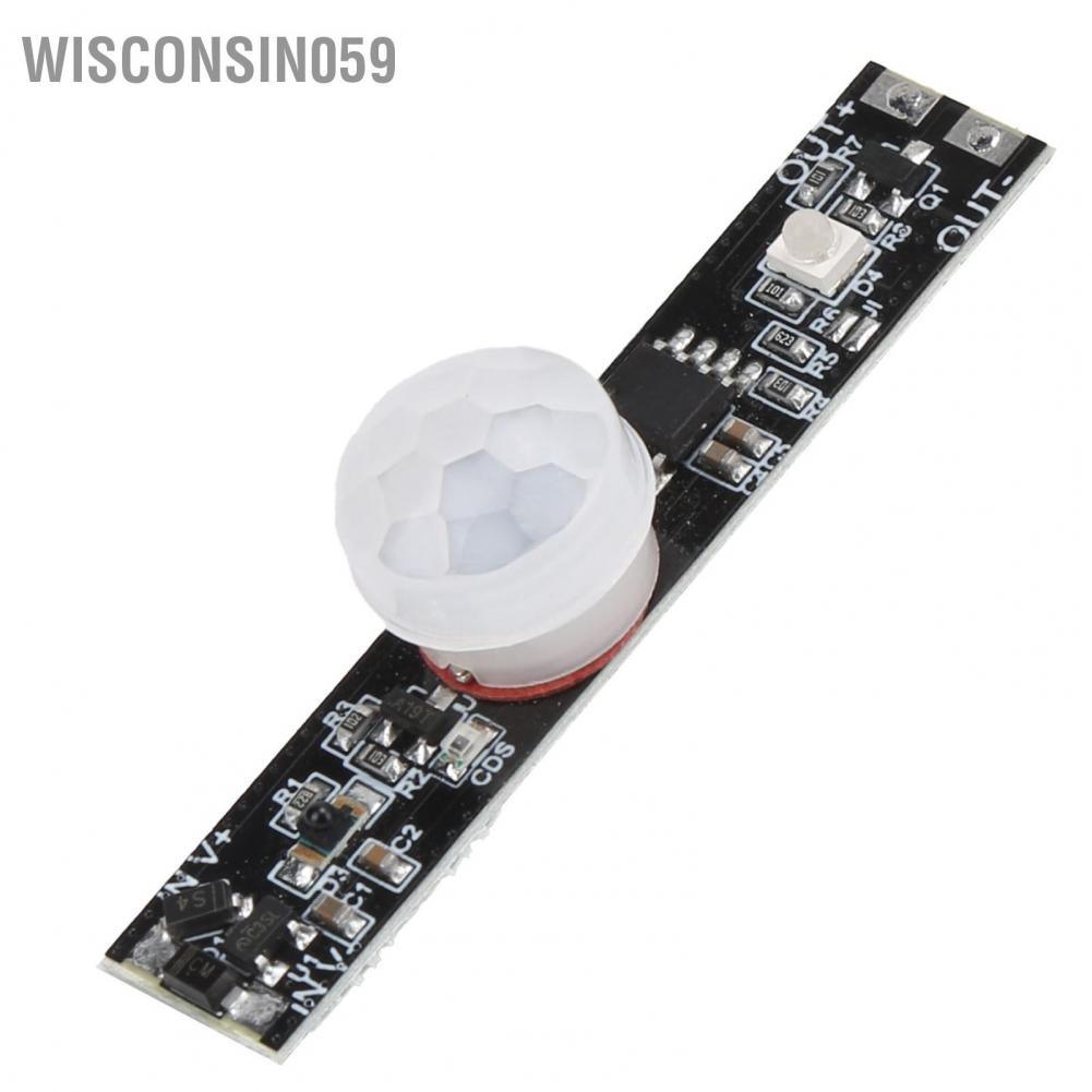 Wisconsin059 Infrared Motion Sensor Module ABS PIR Switch Drive for Lighting LZG‑HP‑HWPIR‑V2 DC3.7V‑24V