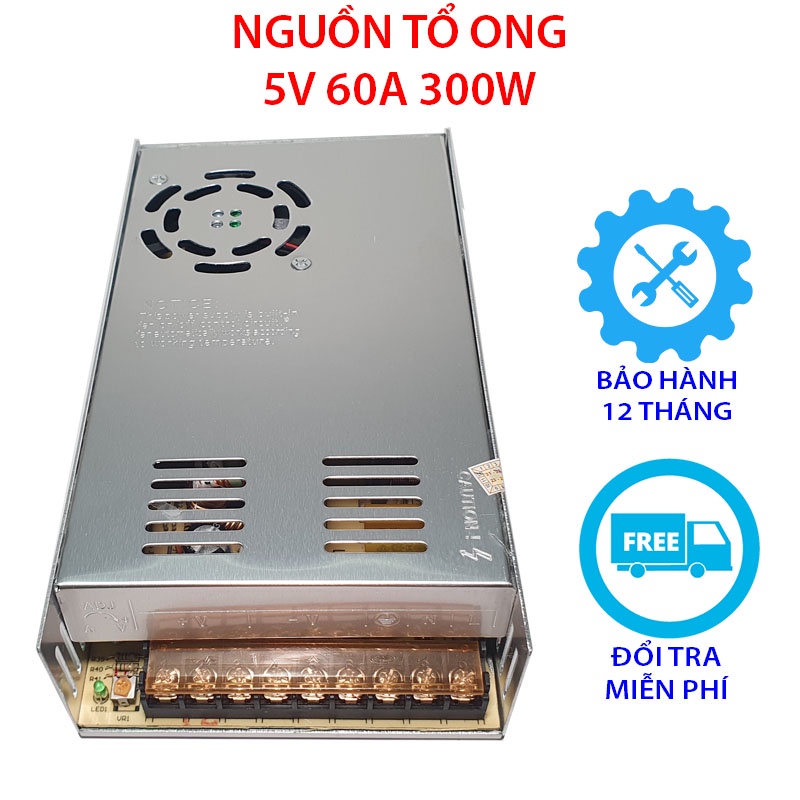 NGUỒN TỔ ONG 5V 60A -&gt; 5V 10A DÙNG CHO ĐÈN LED, CAMERA GIÁM SÁT,... BẢO HÀNH 12 THÁNG