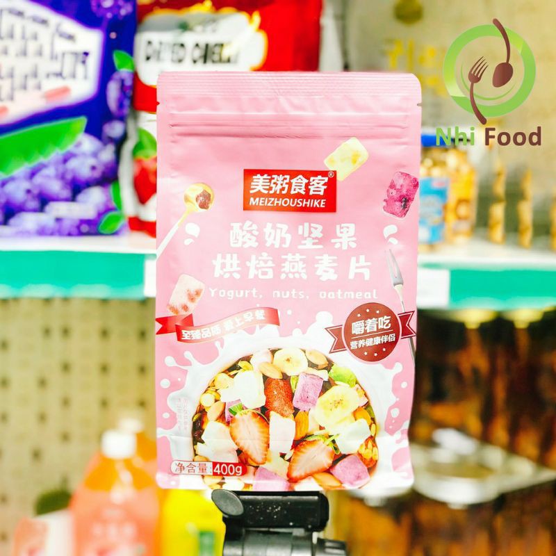 Ngũ Cốc Sữa Chua Hoa Quả Sấy Khô Túi 400G