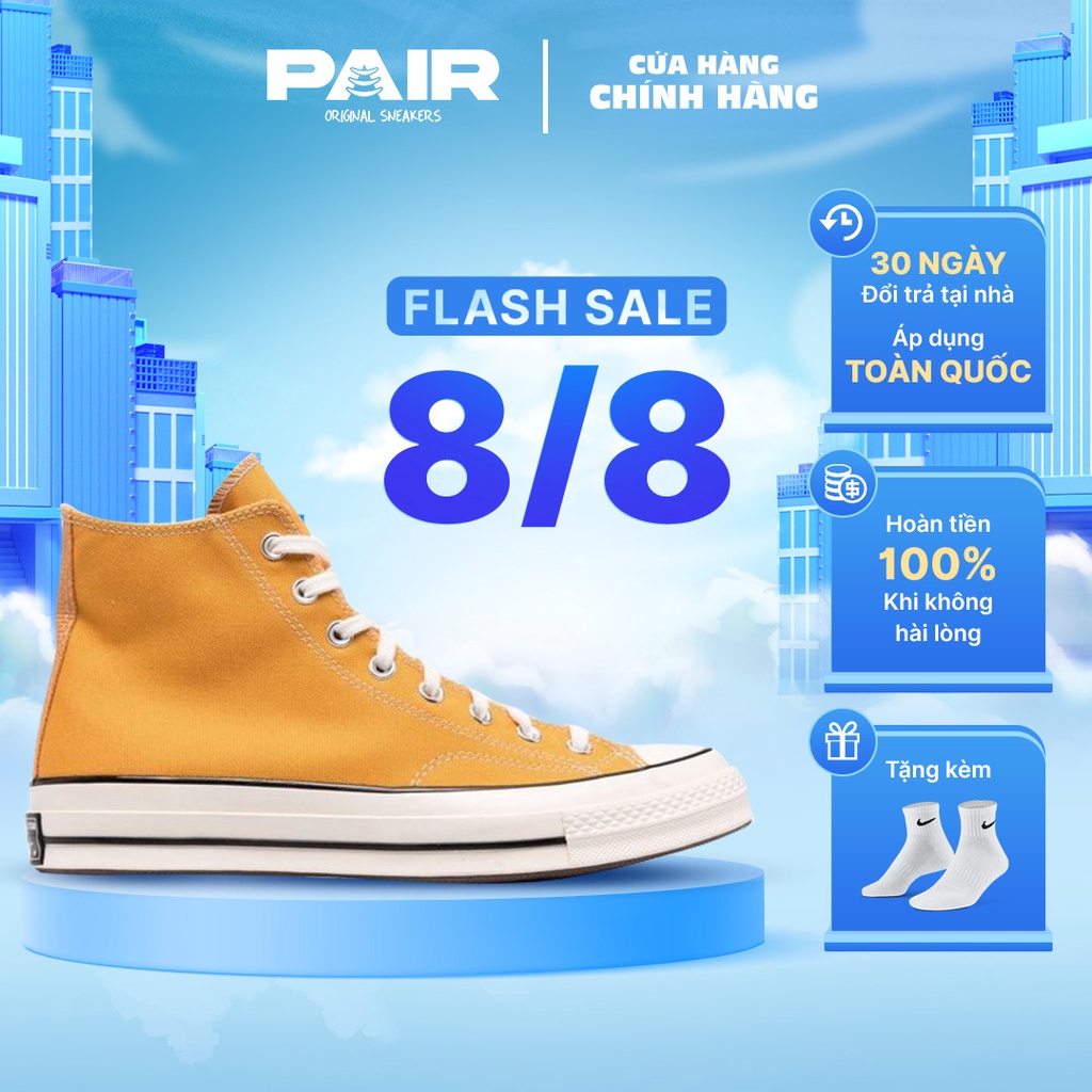 Giày sneaker Converse 1970s Sunflower chính hãng cho nam nữ cao cổ full box Present Original Sneakers
