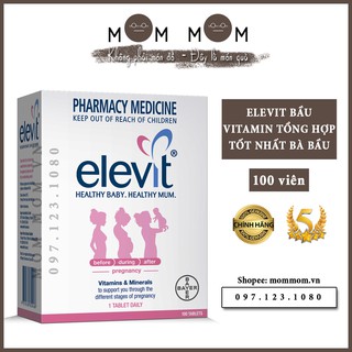 Elevit Bà Bầu Chính Hãng - Vitamin Tổng Hợp Tốt Nhất Cho Bà Bầu 100 Viên
