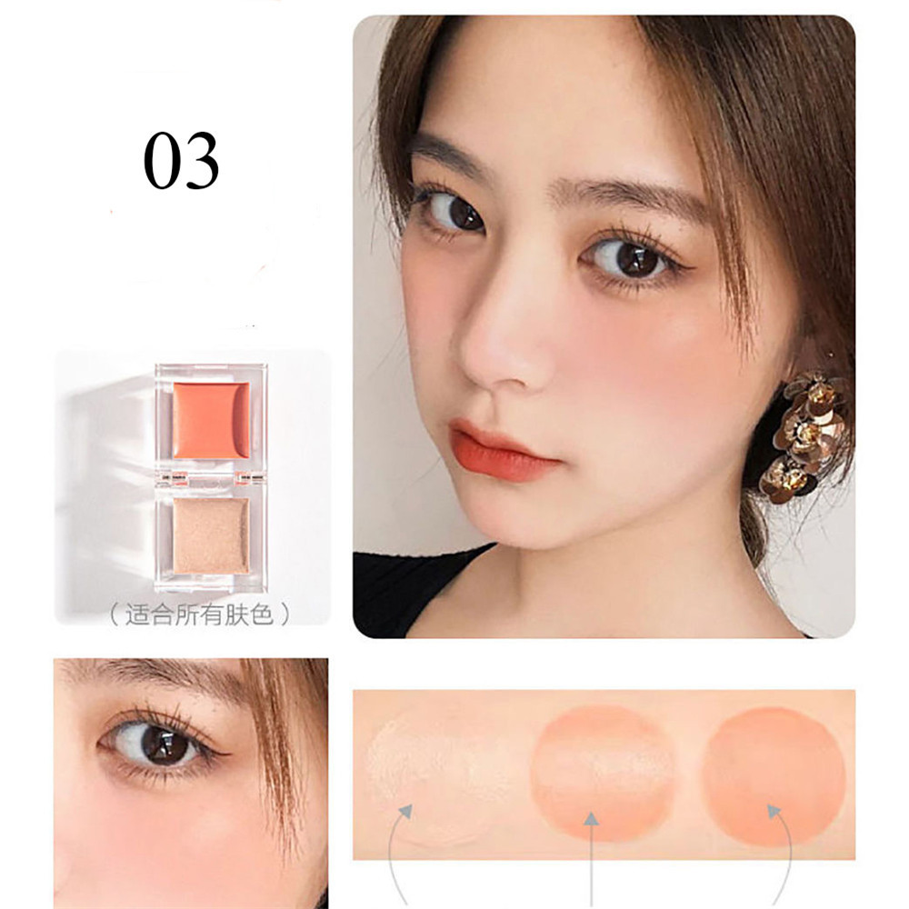 (Hàng Mới Về) Phấn Má Hồng Hai Màu Độ Bóng Cao Đa Năng Magic Casa Dành Cho Nữ | BigBuy360 - bigbuy360.vn