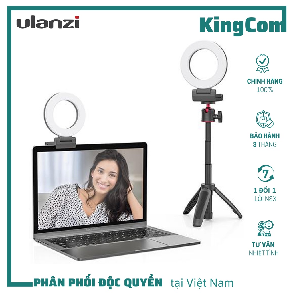 ULANZI VIJIM K11 (3000-8000K) - Đèn LED kèm chân Tripod có thể điều chỉnh độ cao, Ballhead xoay 360° - Hàng Chính Hãng
