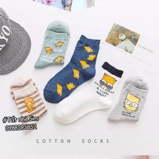 Tất Simson Unisex cổ cao Nam Nữ