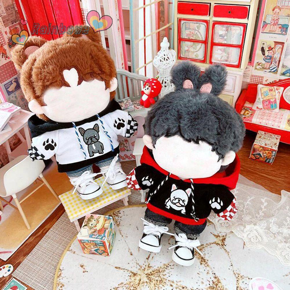 Áo Sweater Hình Chó Bull Màu Cầu Vồng Phụ Kiện Cho Búp Bê DIY