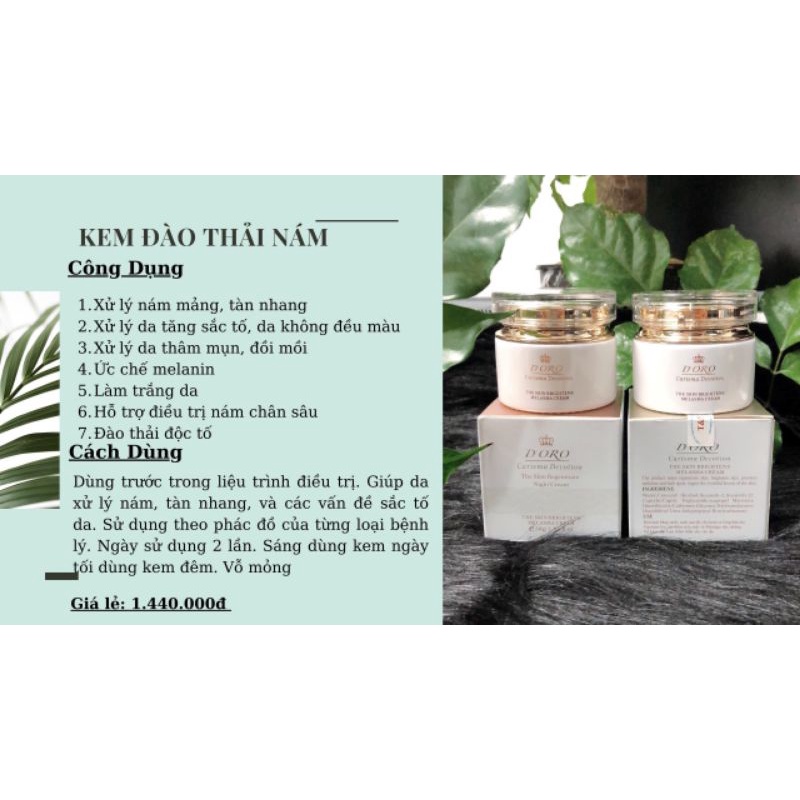 Kem Nám Sáng Da DORO 30g – Làm Sáng, Đều Màu Da, Ngừa Nám Sạm