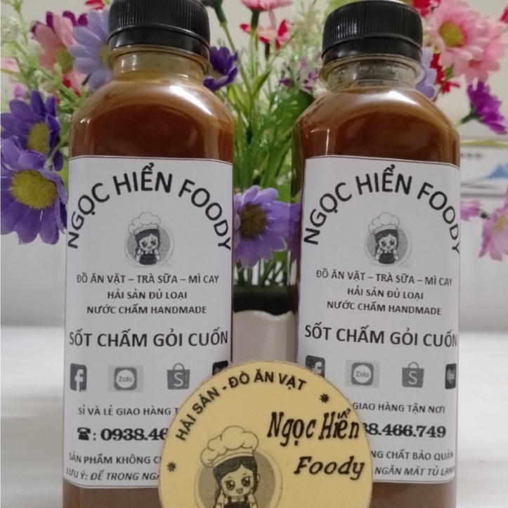 Sốt chấm gỏi cuốn chay mặn đều dùng được 300ml, NGỌC HIỂN FOODY