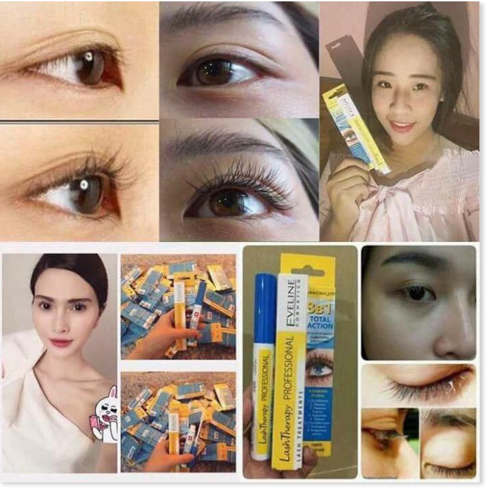Huyết Thanh Dưỡng Mi Eveline 8in1 Total Action Lash Therapy Professional Nga 10ml