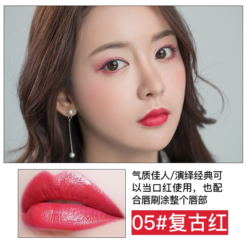 Son Môi Kiêm Bút Kẻ Viền Môi Hai Đầu 2 Trong 1 Không Thấm Nước Lâu Trôi 11 Màu Tùy Chọn