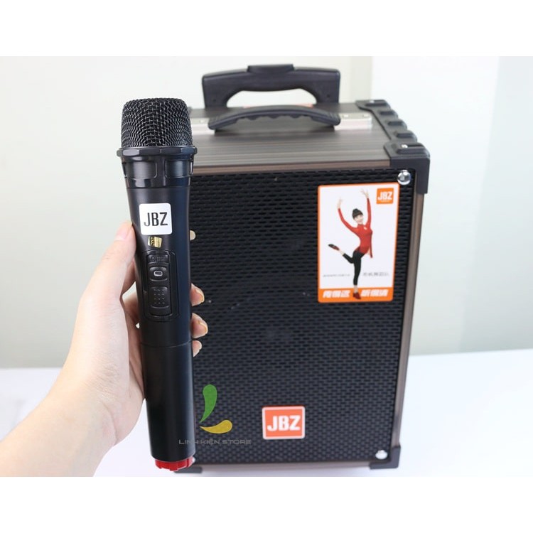 LOA KÉO KARAOKE JBZ NE108 tặng 1 micro- Loa kẹo kéo di động chính hãng dòng loa bass 2,5 tấc