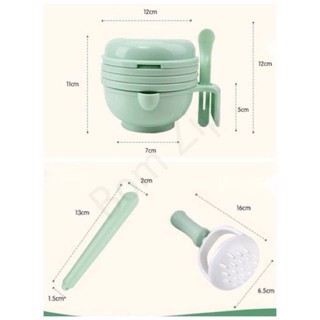 Bộ chế biến ăn dặm kiểu Nhật cho bé 9 dụng cụ