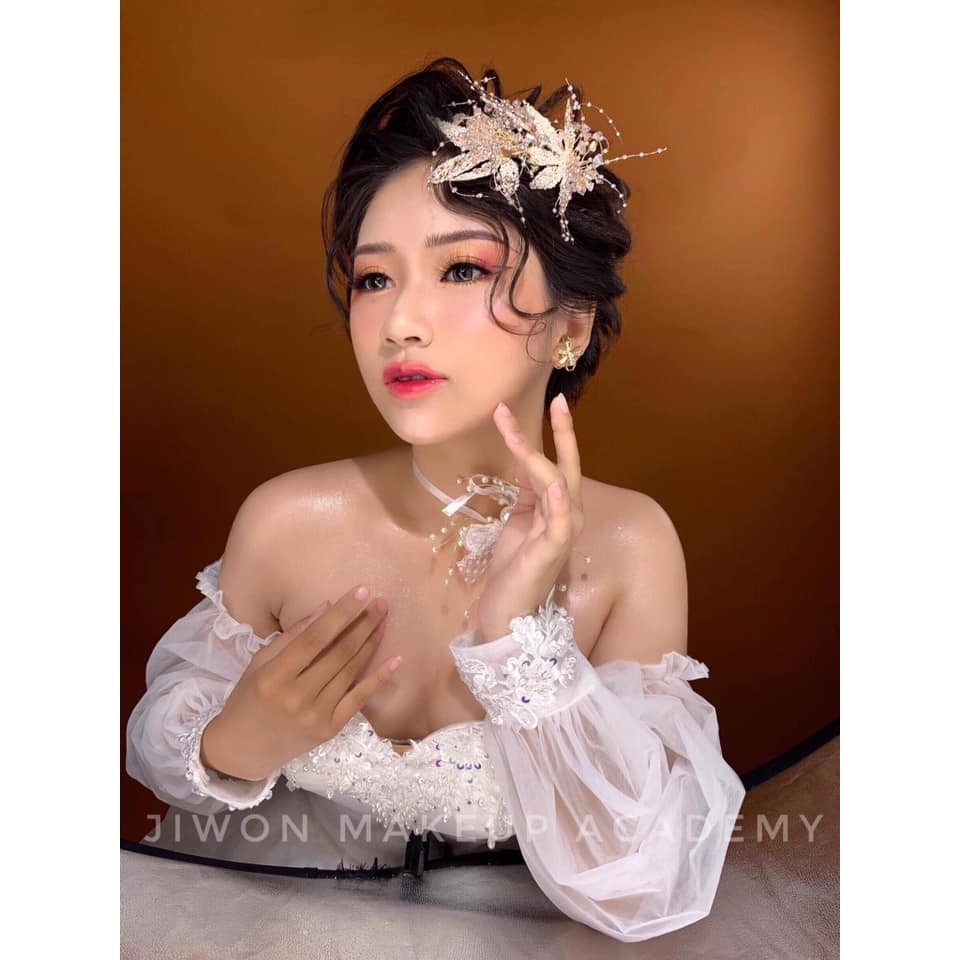 bộ 3 cài lá kèm bông tai siêu xinh Giá chỉ 120k