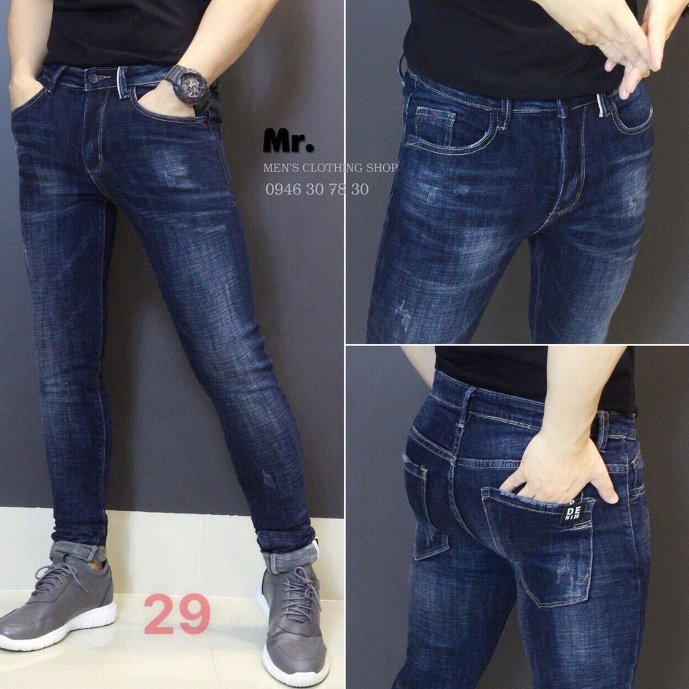 Quần jean nam xanh cao cấp - Chất liệu Denim, co dãn tốt Thời Trang Nam Nữ Gemini KVS29 | BigBuy360 - bigbuy360.vn