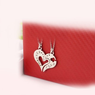 Free ship - Dây chuyền cặp inox mãi yêu BHDCC2