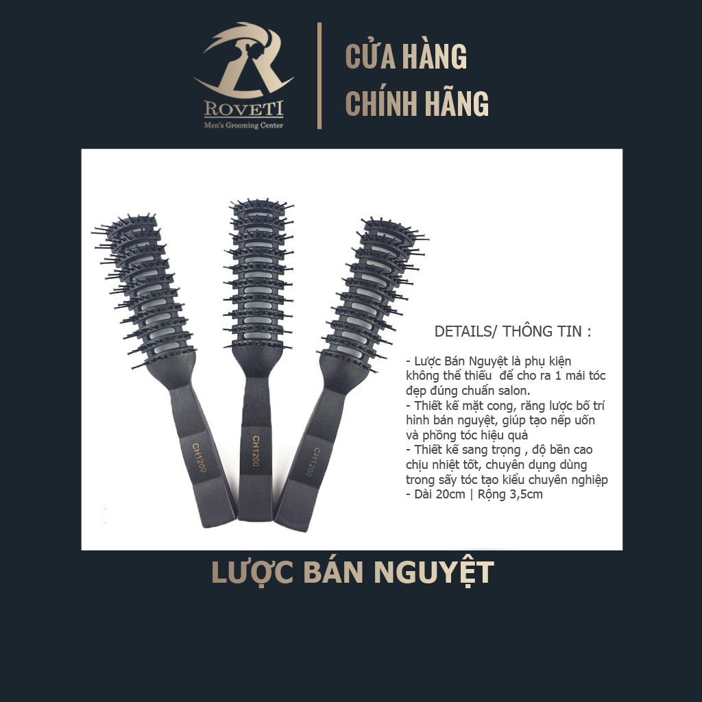 Lược bán nguyệt Chaoba CH1200 tạo kiểu tóc , uốn tóc