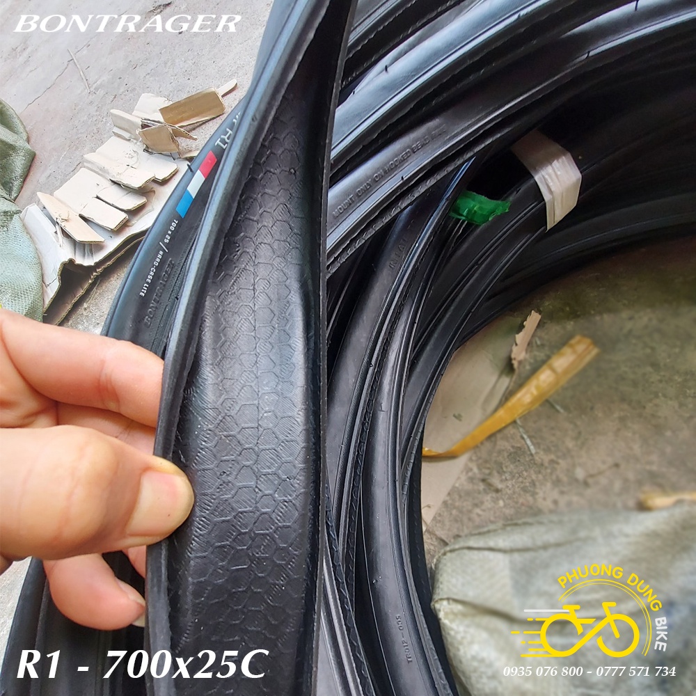 Lốp  trọc xe đạp BONTRAGER R1 700x25C - 1 Chiếc