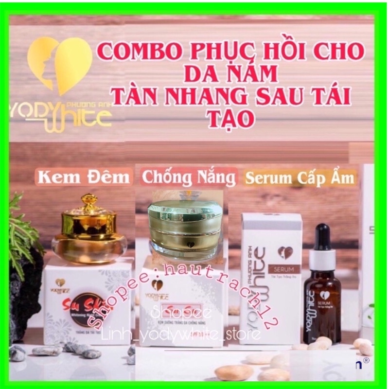 COMBO PHỤC HỒI CHO DA NÁM TÀN NHANG PHƯƠNG ANH