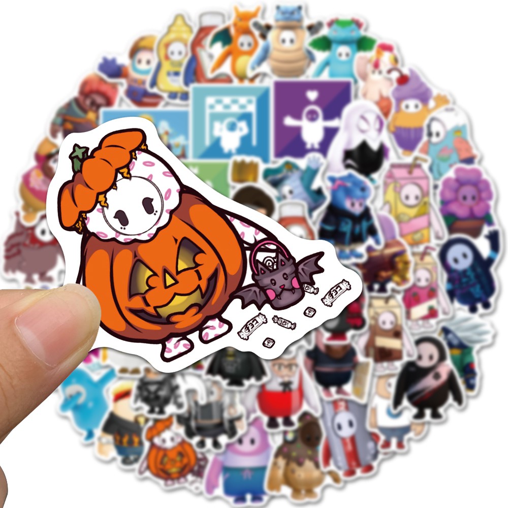 Set 50 miếng hình dán trang trí chống thấm nước phong cách Ultimate Knockout độc đáo