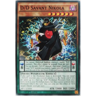 [Thẻ Yugioh] D/D Savant Nikola |EN| Common
