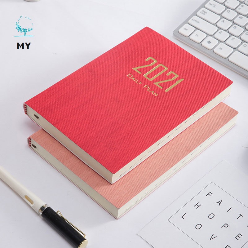2021 Planner Agenda Daily Weekly Monthly Planner Student Planner 2021 Calendar 8.2&quot;X 5.6&quot; Leather Cover