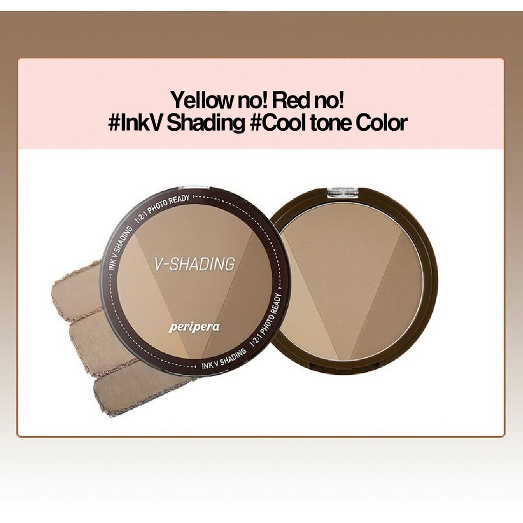 [Peripera]  Ink V Shading & Brush Set [Ink V-shading + Blending Brush + Detail Brush] (Hàng Mới Về) Set 2 Cọ Trang Điểm Chất Lượng Cao | BigBuy360 - bigbuy360.vn
