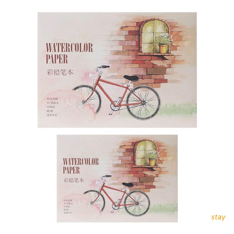 Set 12 Tấm Giấy Vẽ Màu Nước Khổ A5 / A6 Tiện Dụng