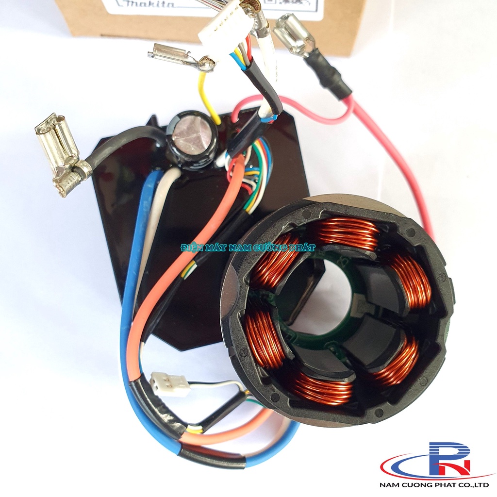 Bo mạch kèm stator máy khoan pin DHP486 XPH14 Makita 629C05-5