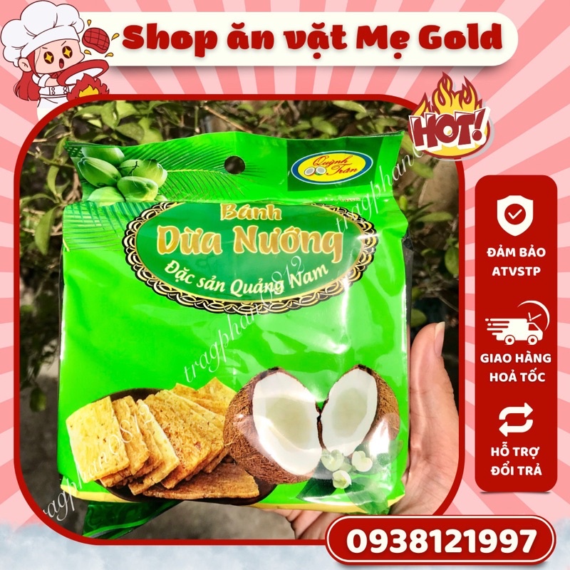 Bánh dừa nướng Quỳnh Trân đặc sản Quảng Nam (gói 200g)