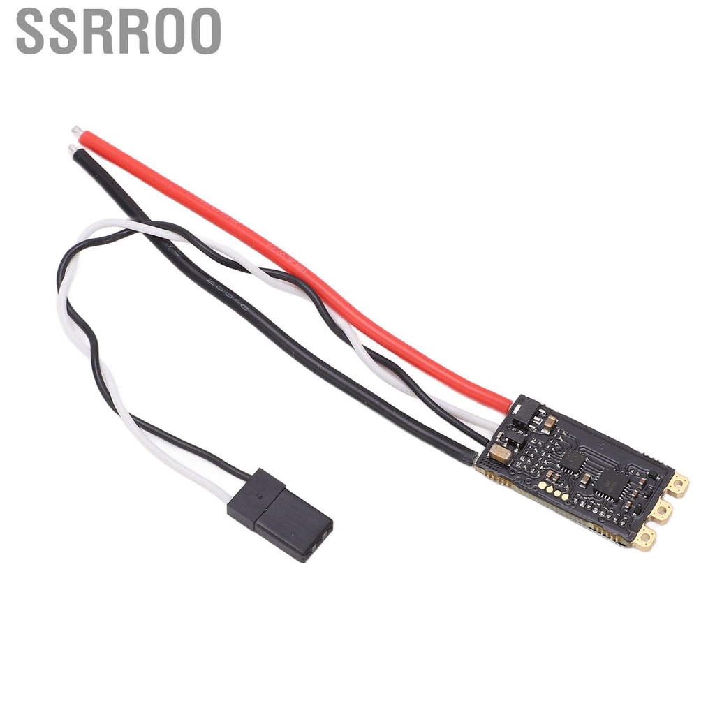 Ssrroo Brushless ESC 45A RC Accessories with Integrated RGB LED Light for FPV Traversing Machine 4 Axes UAV Black