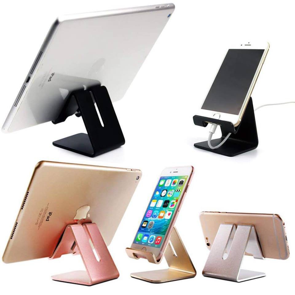 Giá đỡ điện thoại để bàn, Ipad, Iphone, kẹp điện thoại, máy tính bảng, hợp kim nhôm cao cấp, loại chắc chắn