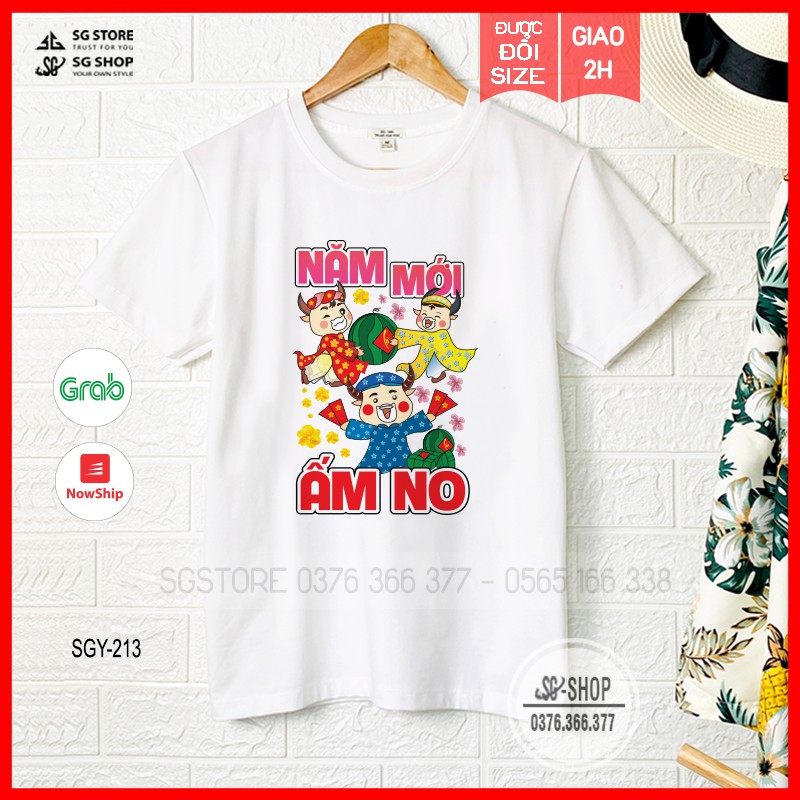 Áo thun Năm mới ấn no - Thun cotton dày dặn - Unisex đủ size (SGY213) | SGSTORE1