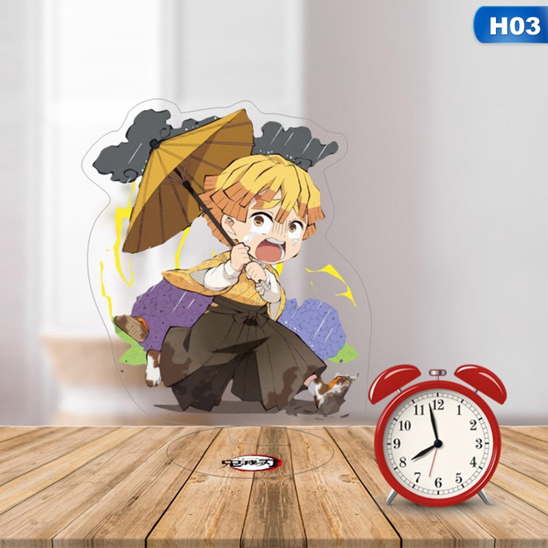 Mô hình có giá đỡ hình các nhân vật trong anime Demon Slayer dùng trang trí nhà cửa /văn phòng