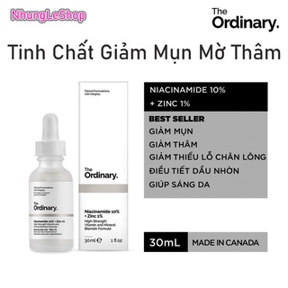 [Auth] Tinh chất giảm mụn The Ordinary Niacinamide 10% + Zinc 1%