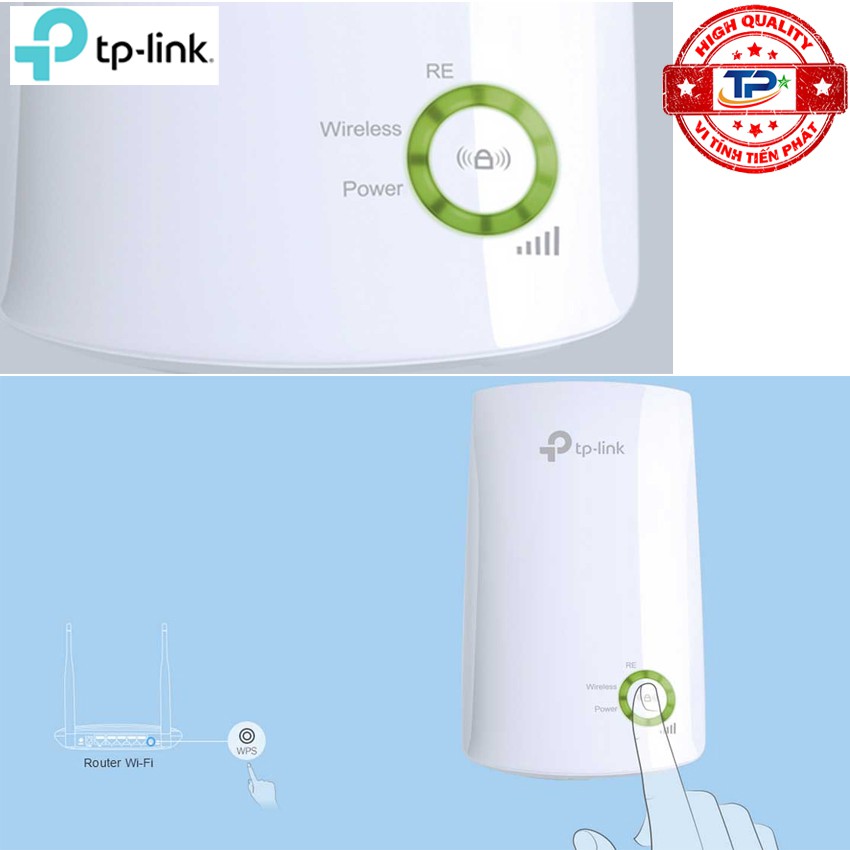 bộ tiếp nối kích khuếch đại sóng Wifi TP-Link TL-WA854RE 300Mbps ( Repeater thu phát sóng và phát lại mạnh hơn)