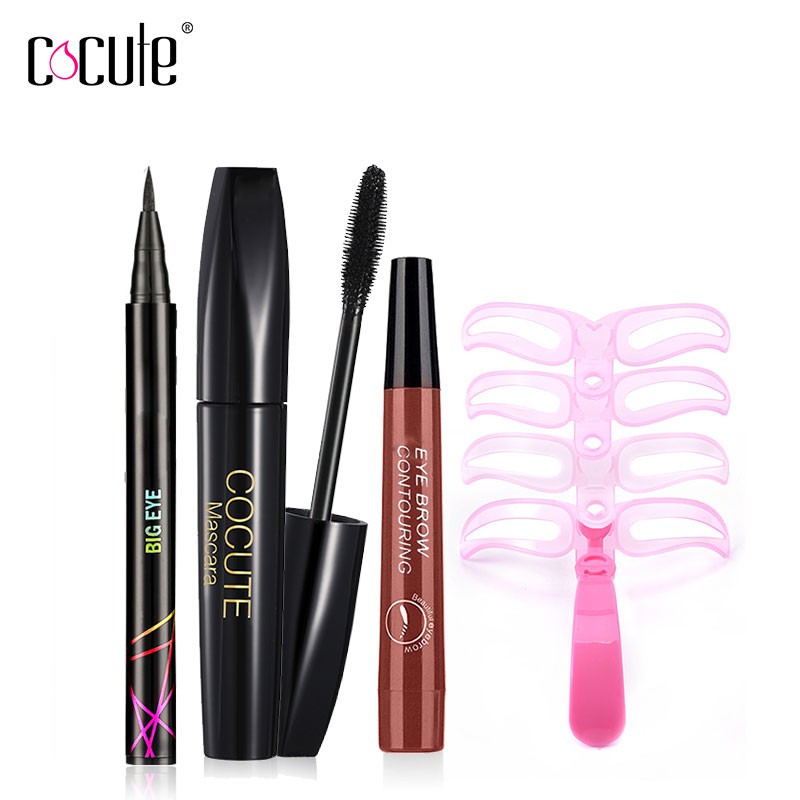 Bộ 4 Sản Phẩm Trang Điểm Lông Mày COCUTE Chuyên Dụng 5g