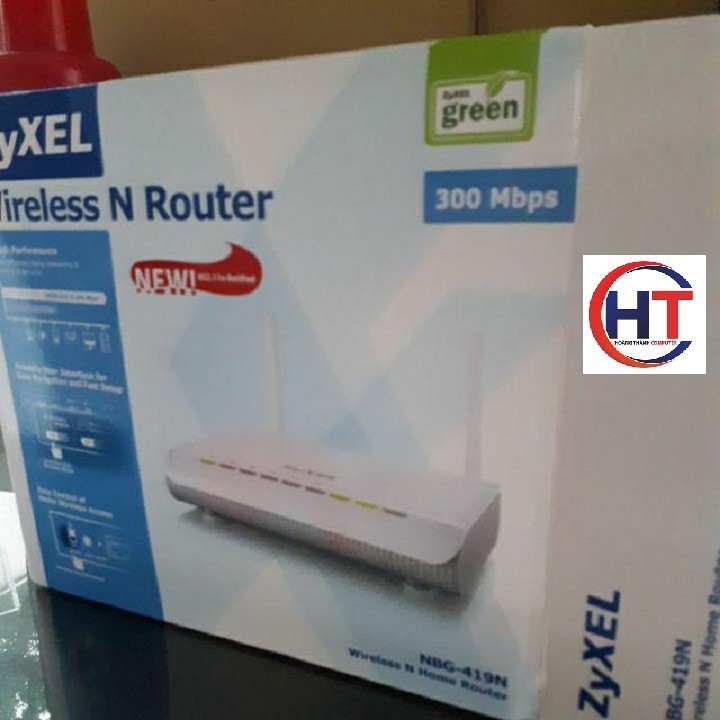 Bộ phát sóng wifi ZyXel NBG-419N 2 râu mới chính hãng - ZyXel NBG-419N | BigBuy360 - bigbuy360.vn